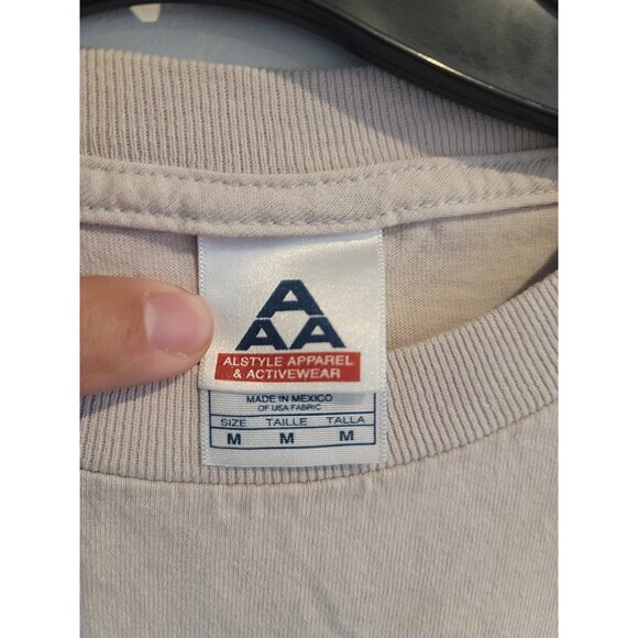 Vintage Chuck Norris Missing In Action Shirt Adult Medium Movie Promo Beige Rare - Picture 5 of 8